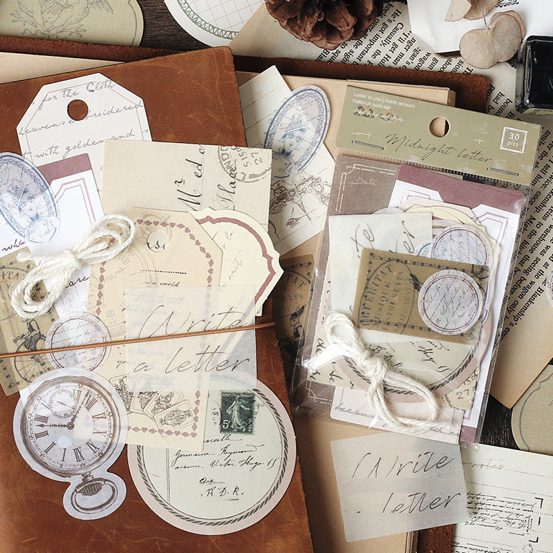 Vintage Decoration Material Pack – Love Letter, Retro Dreams & Fairy Tale - ViktaShop