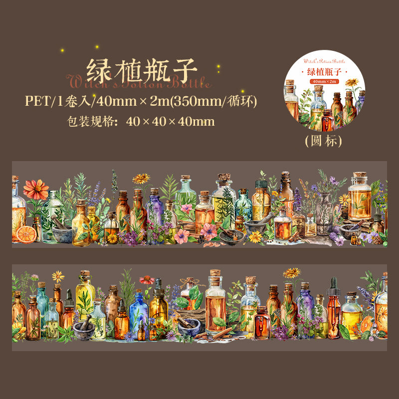 Witch's Magic Potion Bottle Series PET tape