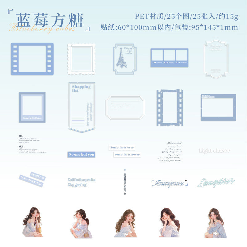 Film Memories Series Character Pet Stickers 25 Pieces