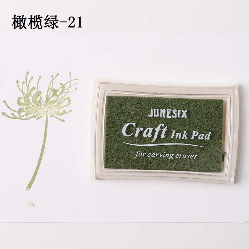 Korean Style 40-Color Ink Pad Set – Thick Sponge for DIY Stamping - ViktaShop