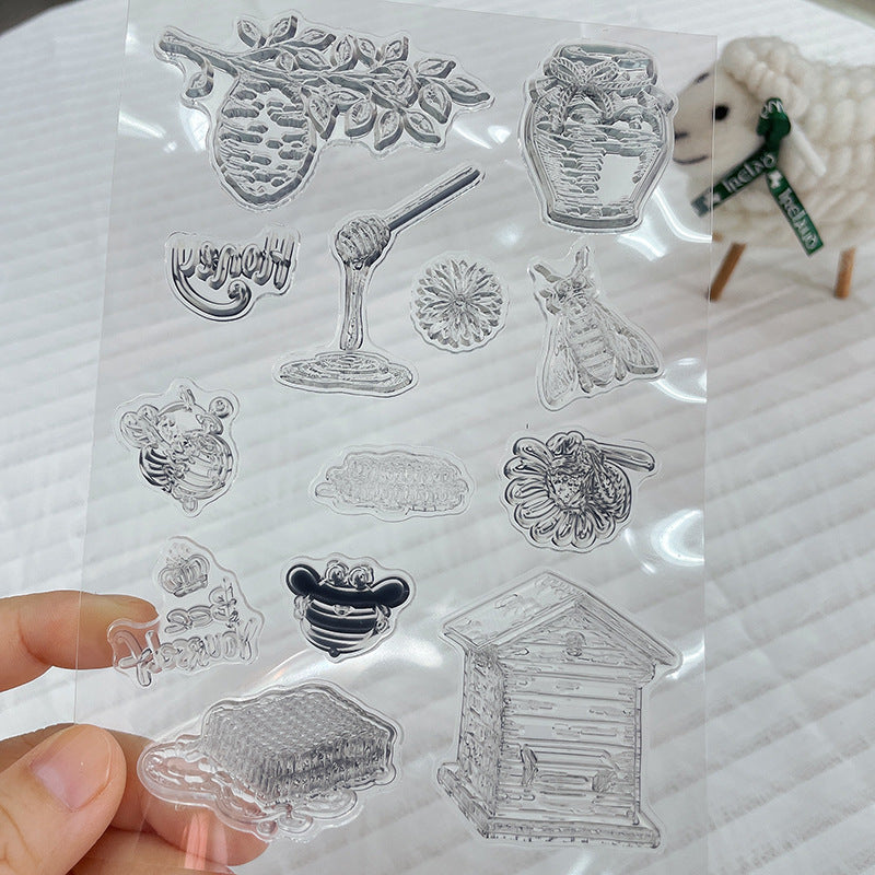 Sweet Bee Transparent Silicone Stamp - ViktaShop
