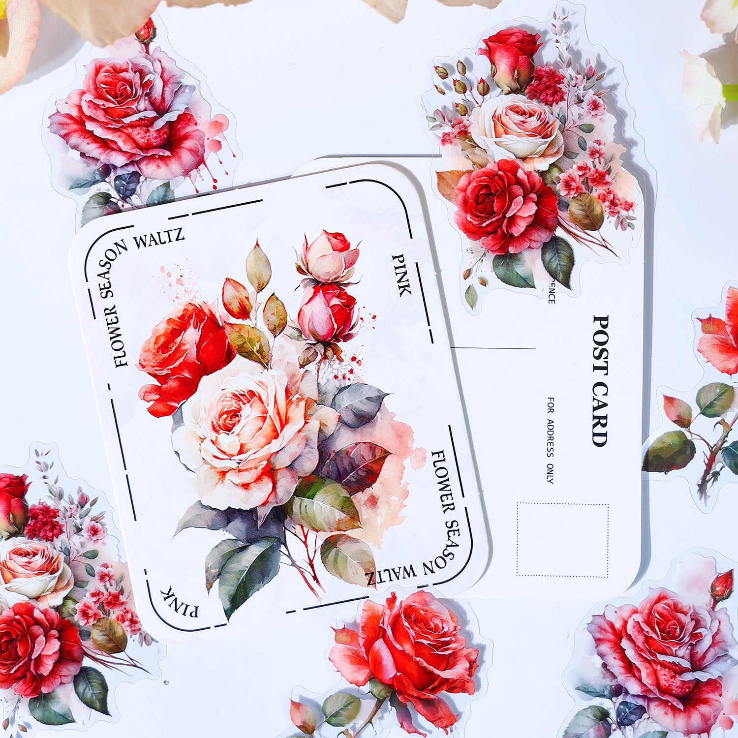 Ancient Forest PET Sticker Pack - Flower Season Waltz Series, 20 pcs - ViktaShop