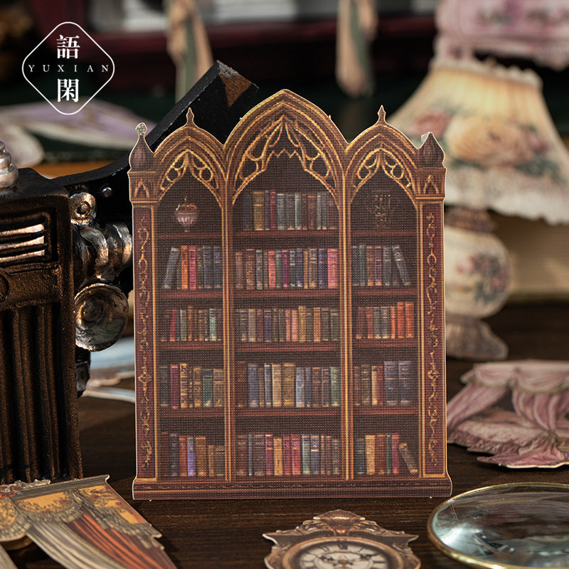 Curtain Garden Series - Hard Card Stickers, 10 Pcs - ViktaShop