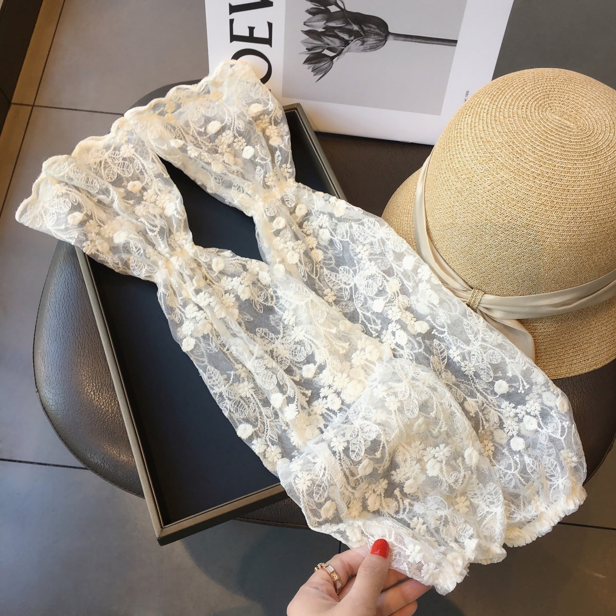 Lace Hollow Arm Sleeve - ViktaShop