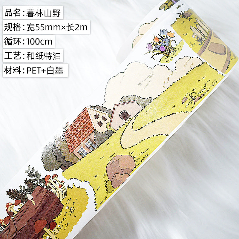 Donghong Landscape & Character PET Tape – 2 m - ViktaShop