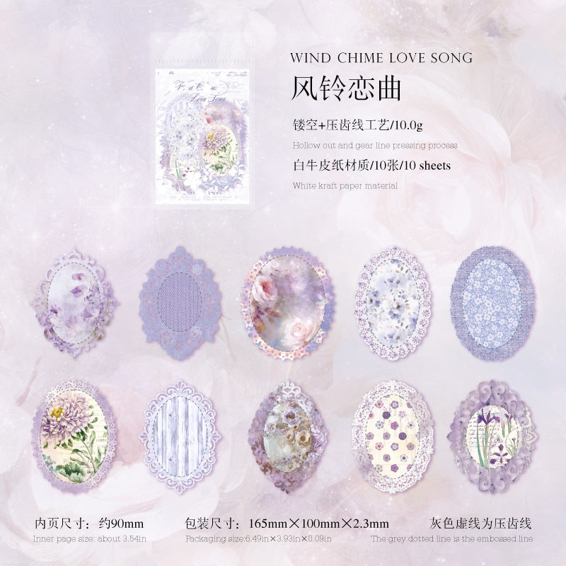 White Kraft Paper - Lace Flower Dream Series, 6 Options - ViktaShop