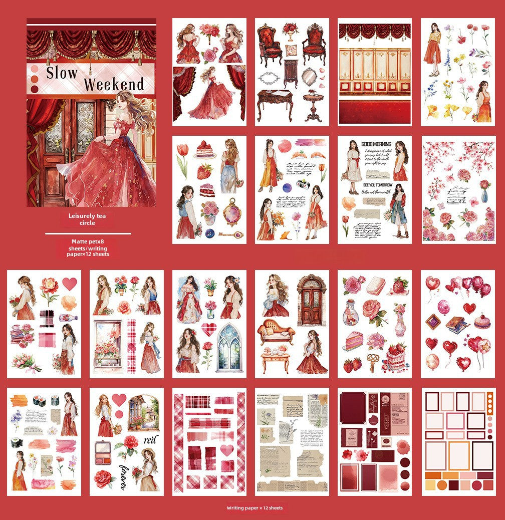Alice Character PET Sticker Pack – Hand Account Decoration - ViktaShop
