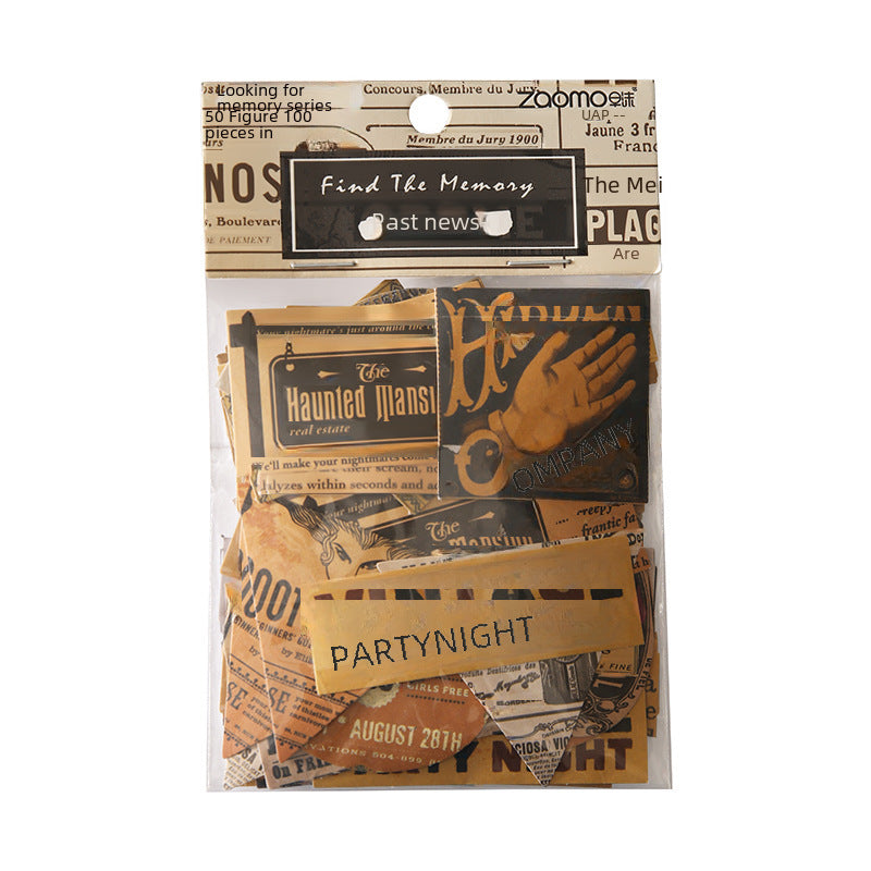 Sticker Bag – Searching Memory Series Retro INS Style, 8 Options - ViktaShop