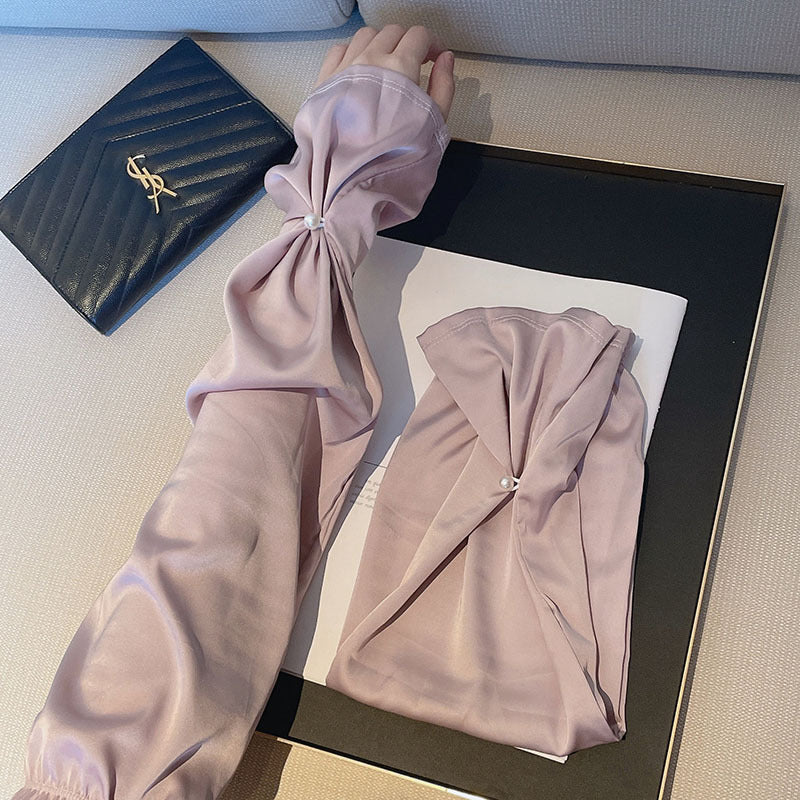 Silk Satin Pearl Buckle Sleeve – Elegant Decorative Sleeve for Scrapbooking & DIY Projects - ViktaShop