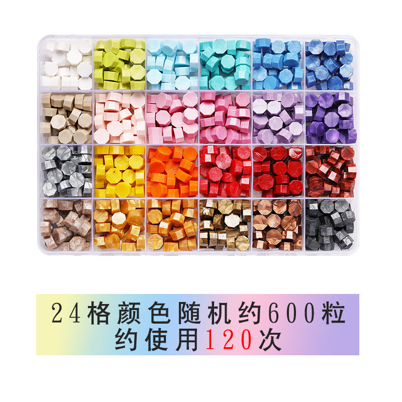 Vintage Transparent Fire Paint Wax Granules Set with Gold Powder - ViktaShop