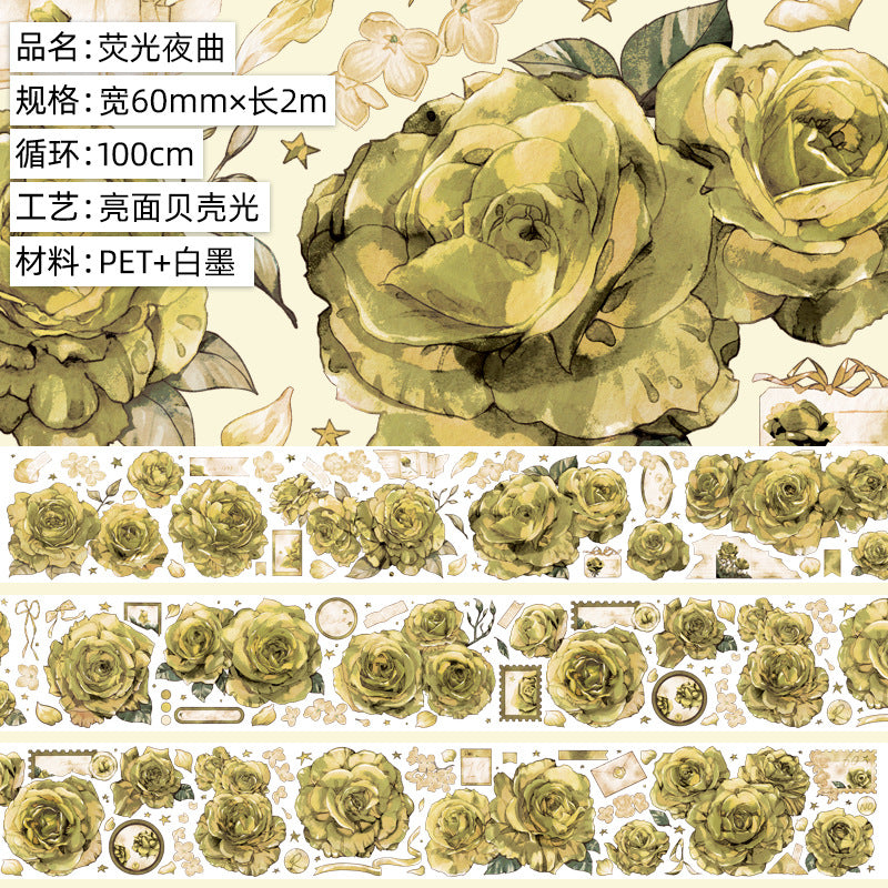 Retro Flower Shell Light PET Tape – Special Material DIY - 2m - ViktaShop