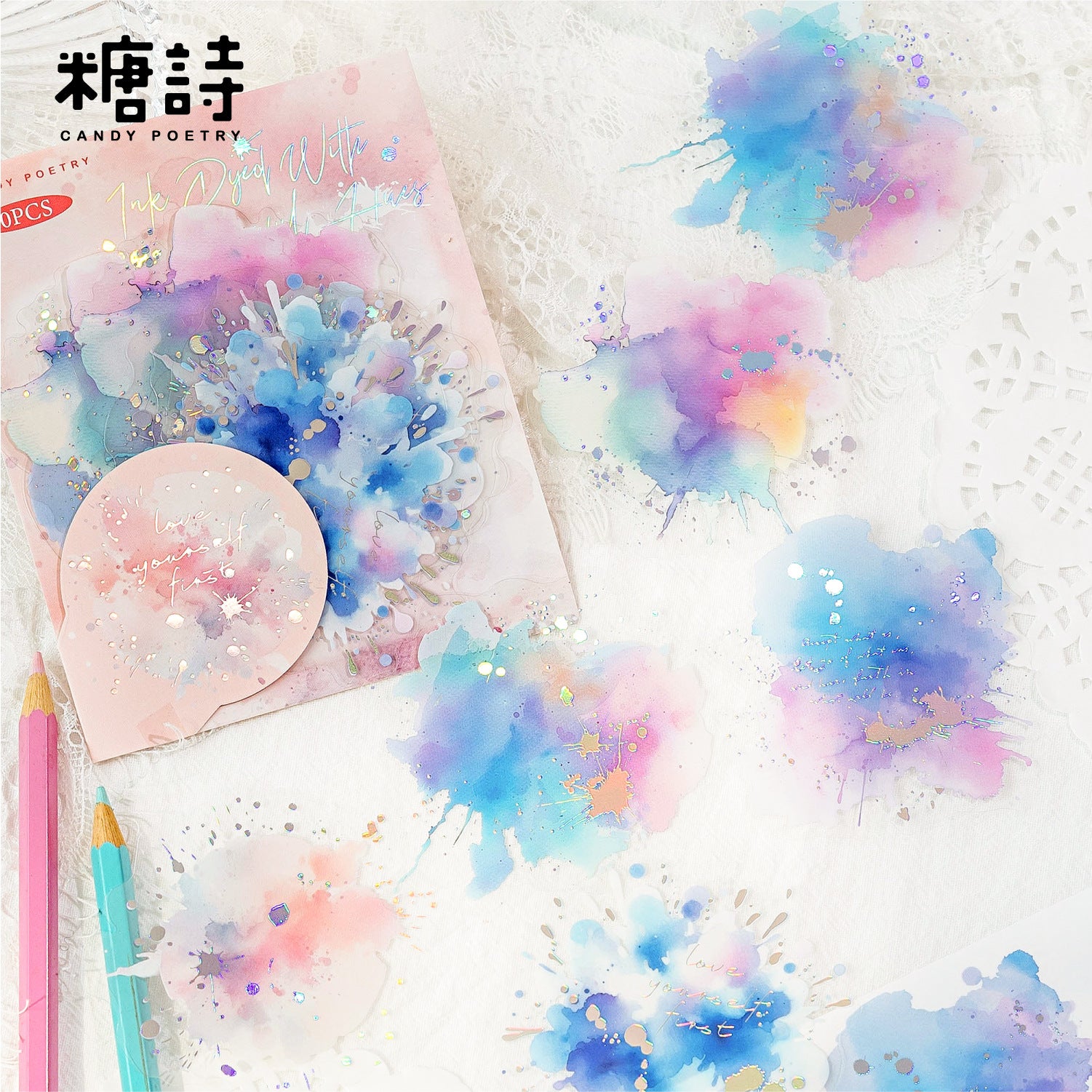 Watercolor PET Stickers - ViktaShop
