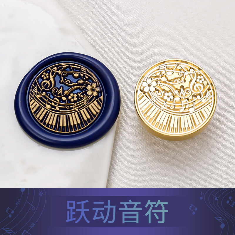 Music Series Brass Seal – Solid Carved Head, 10 Options - ViktaShop