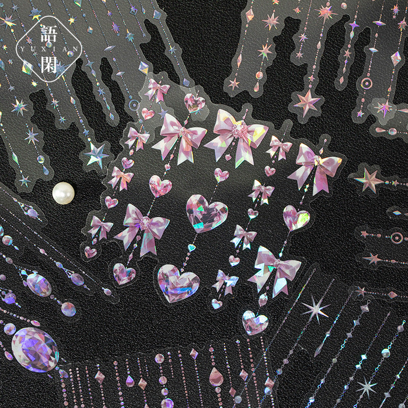 Shell Light PET Stickers – Starlight Curtain Series, 4 Options - ViktaShop