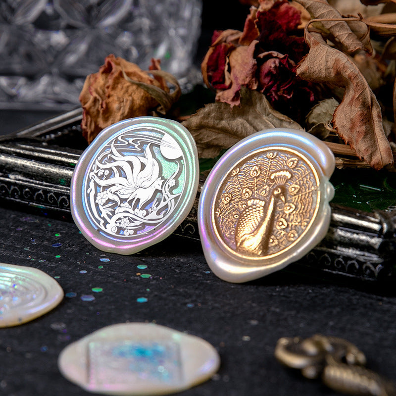 Colored Wax Seal Set – Fire Paint Stamps & Accessories for Invitations & Journals - ViktaShop