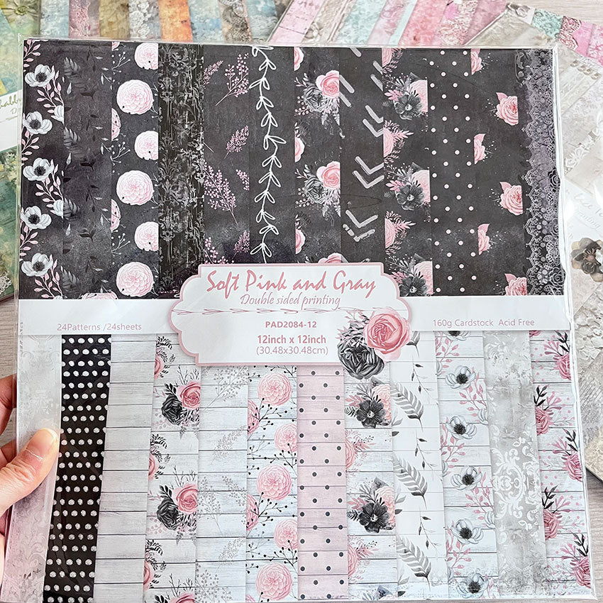 Double-Sided Pattern Paper – DIY Photo Album & Junk Journal Background - ViktaShop