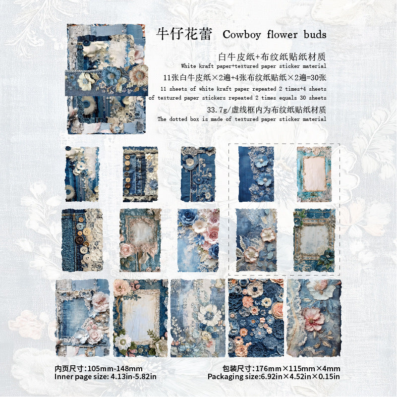 Retro Material Paper Pack for Background, 6 Options - ViktaShop
