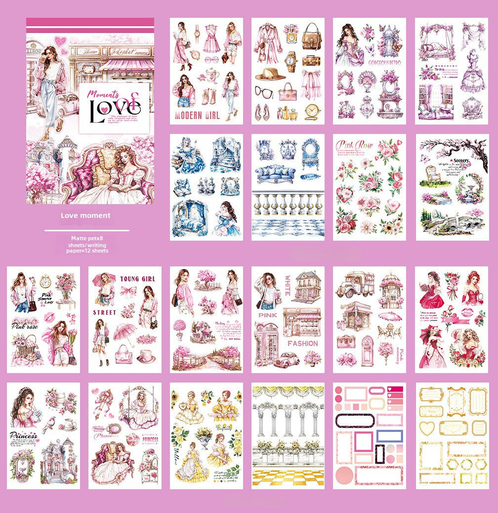 Alice Character PET Sticker Pack – Hand Account Decoration - ViktaShop