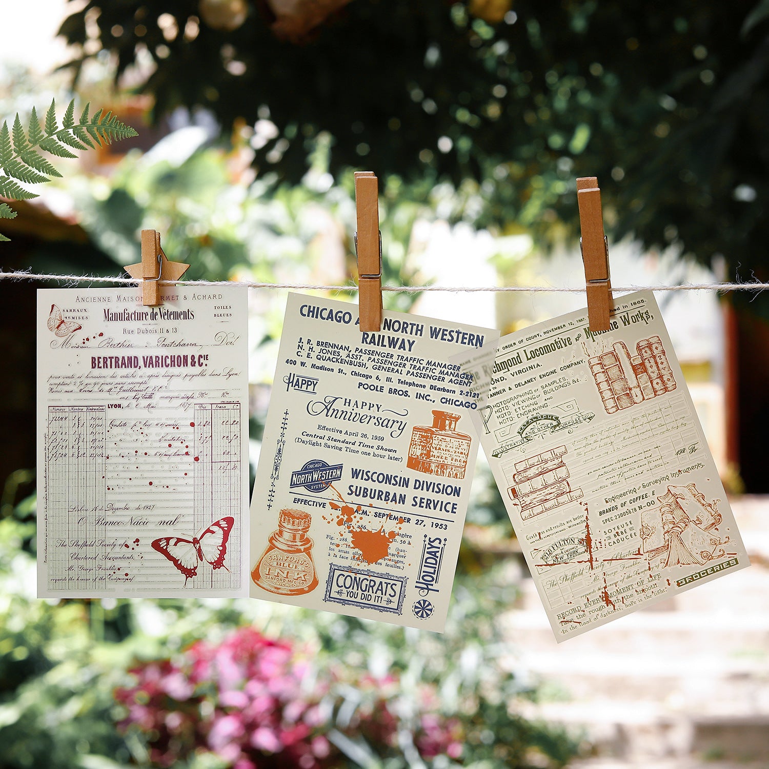 Transfer Sticker Notes Manuscript Landscape, 6 Options - ViktaShop