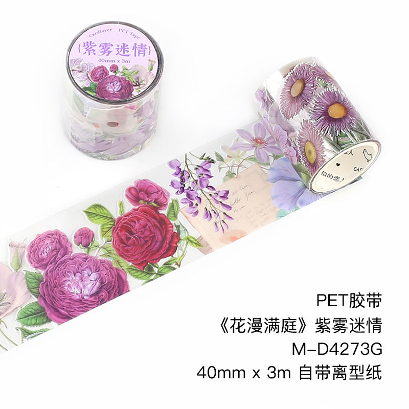 Letter Lover PET Tape - Full Garden Series, 3m - ViktaShop
