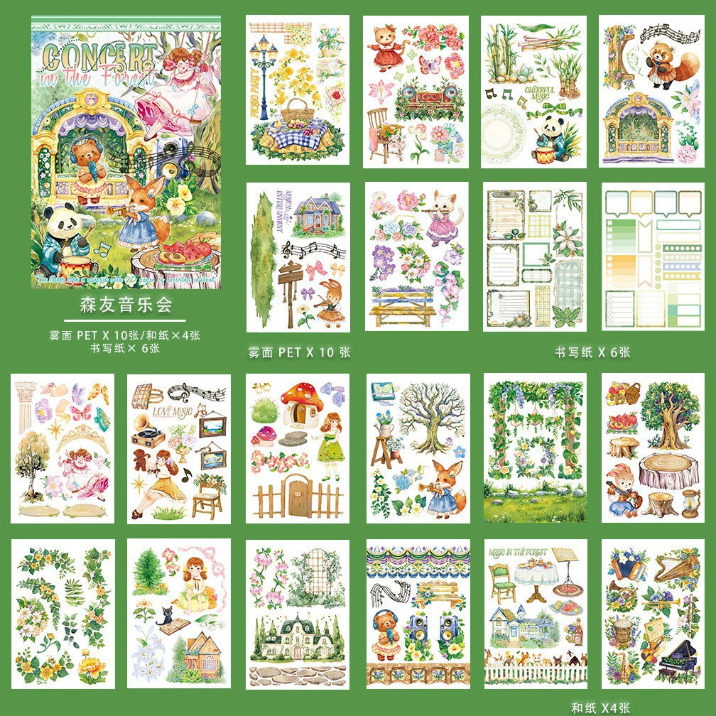 Magic Retro Art PET Sticker Book – European Character & Fairy Tale - ViktaShop