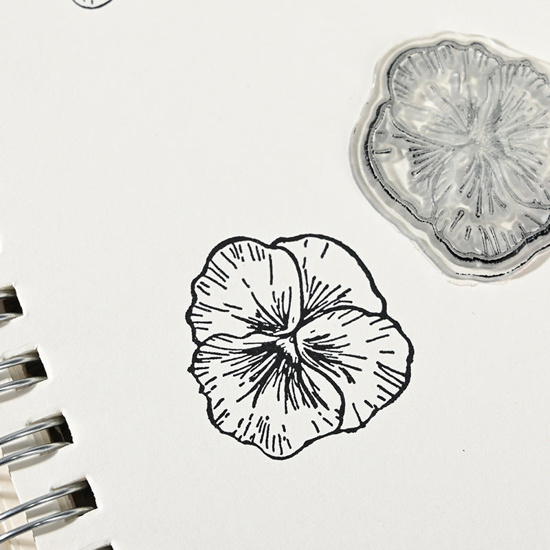 Transparent butterfly silicone stamps