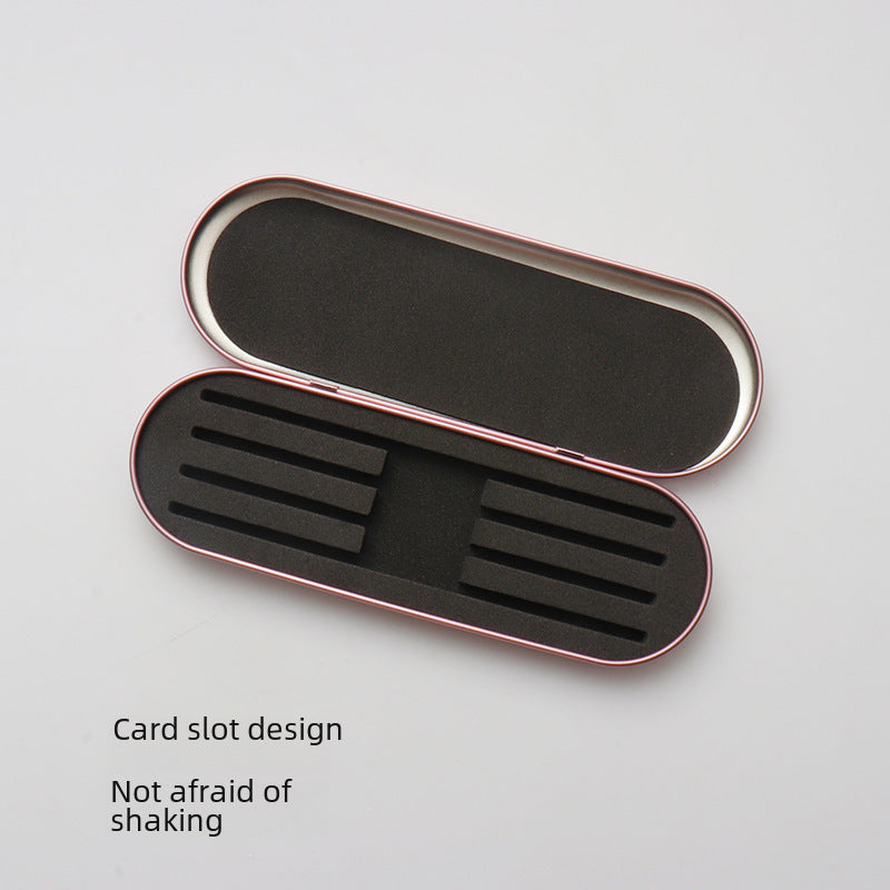 Tinplate Eyelash Tweezers Storage Box – 4 Slot Iron Grafting Tool Organizer - ViktaShop