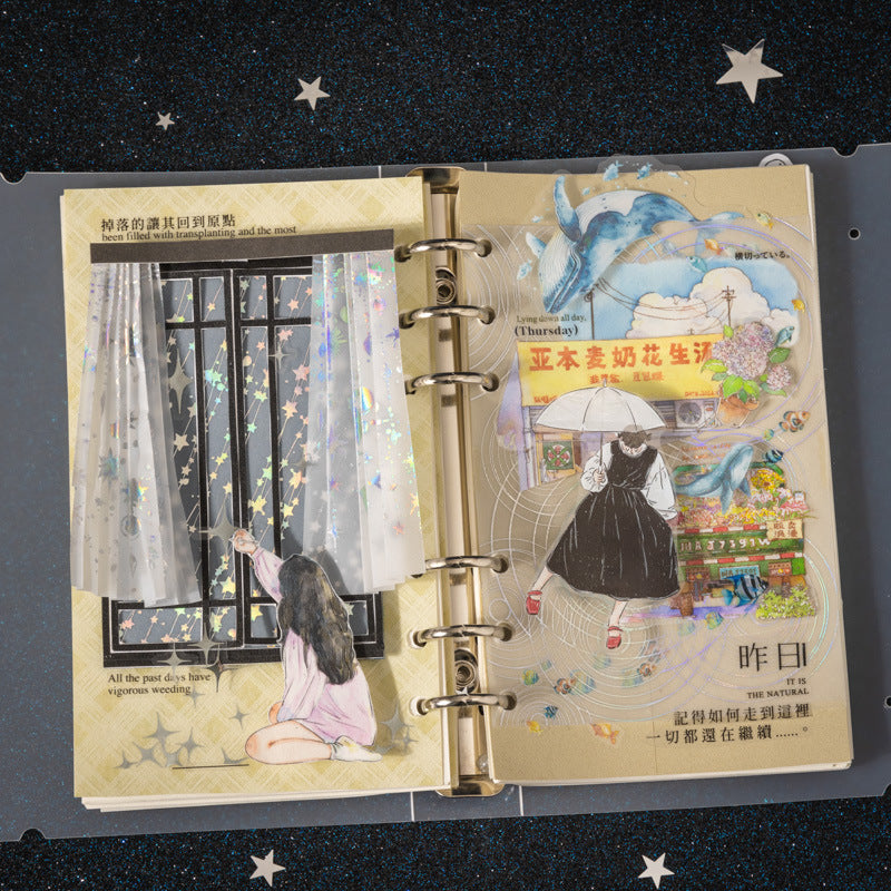 Silver Material Paper for Scrapbooking - ViktaShop