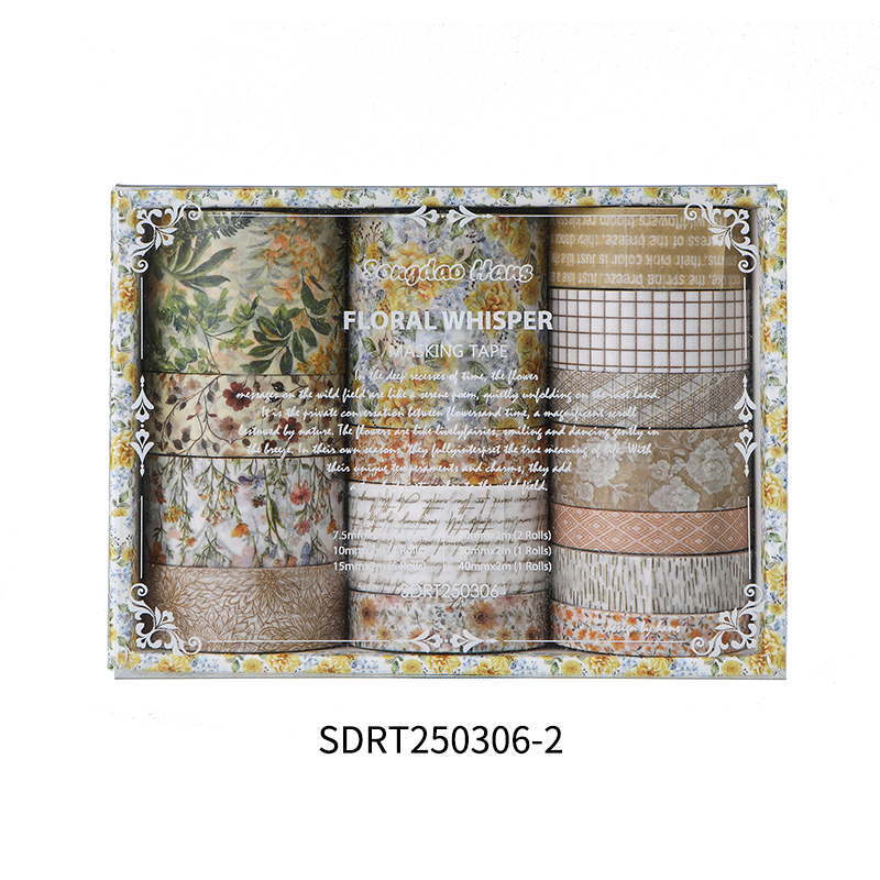 Floral Letter Washi Tape & Sticker Set – Plant Series, 4 Options - ViktaShop