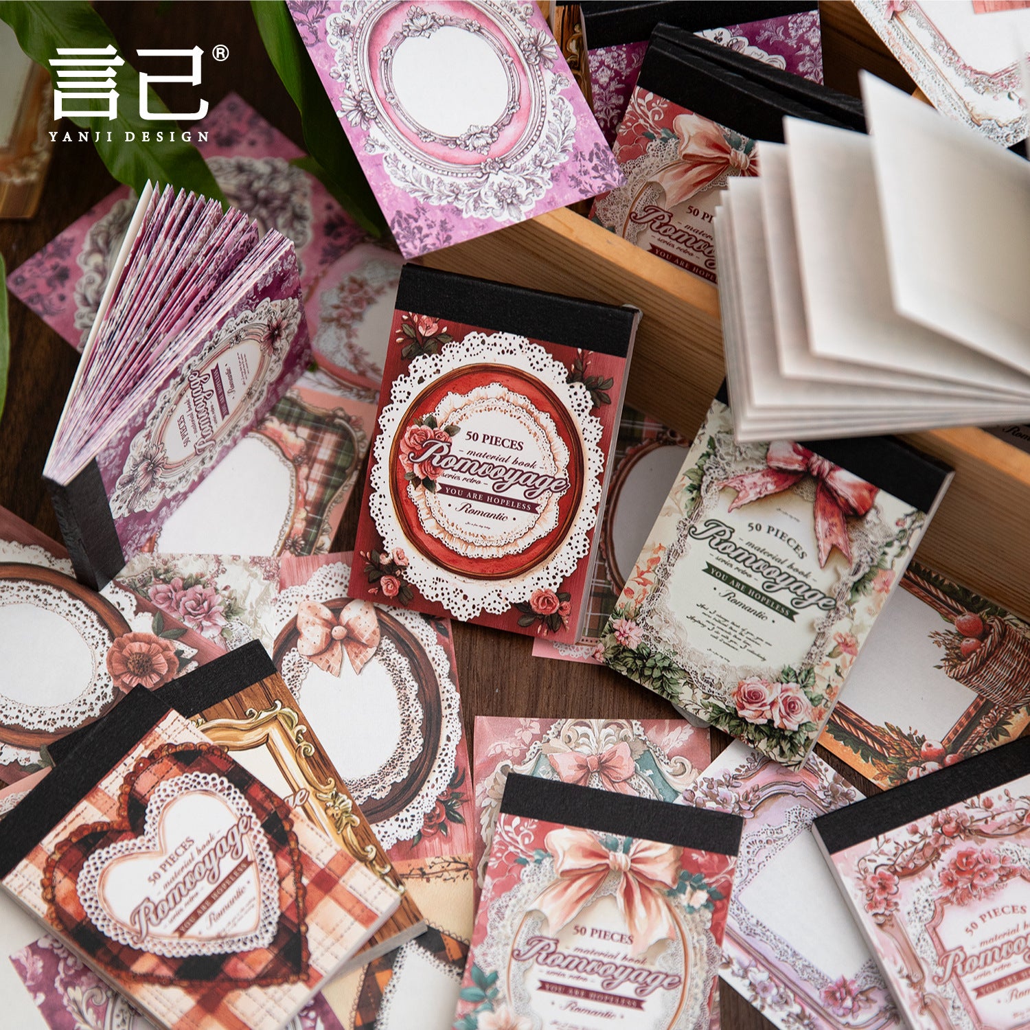 Romantic Travel Material Paper - Purple Rhyme - 50 pcs - ViktaShop