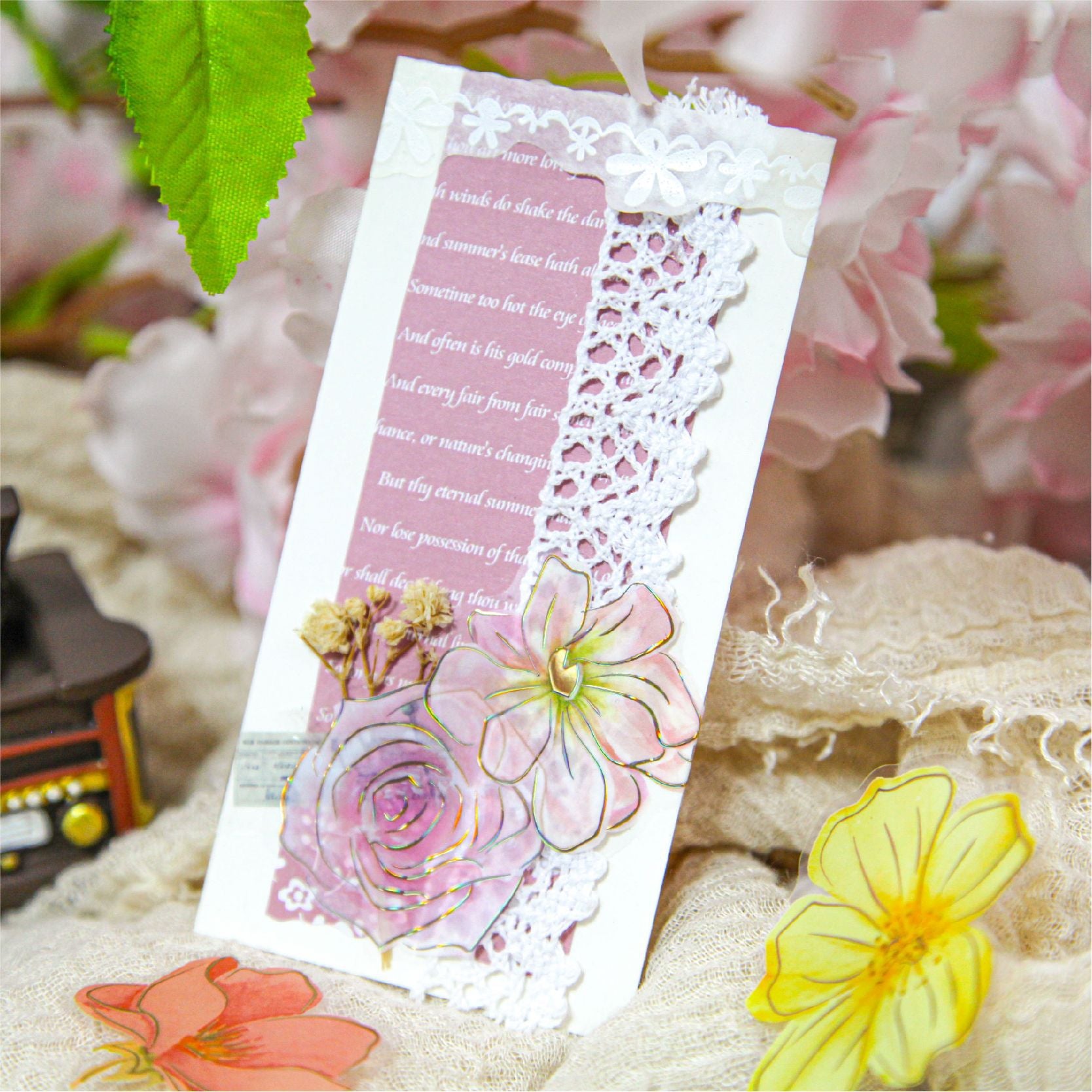 Flower Theme PET Sticker Pack – Dream in Blossom, 30 Pcs - ViktaShop
