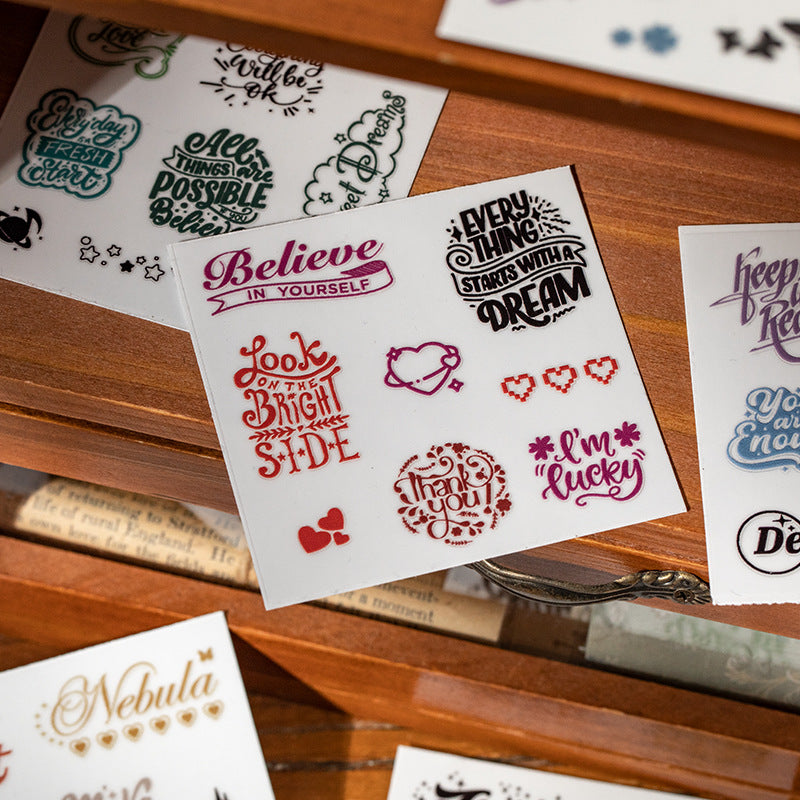English Sonata Crystal Transfer Stickers - 4 Pcs - ViktaShop