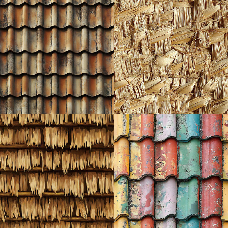 Texture of Tiles DIY Background Paper – Single-Sided, 24 Sheets - ViktaShop