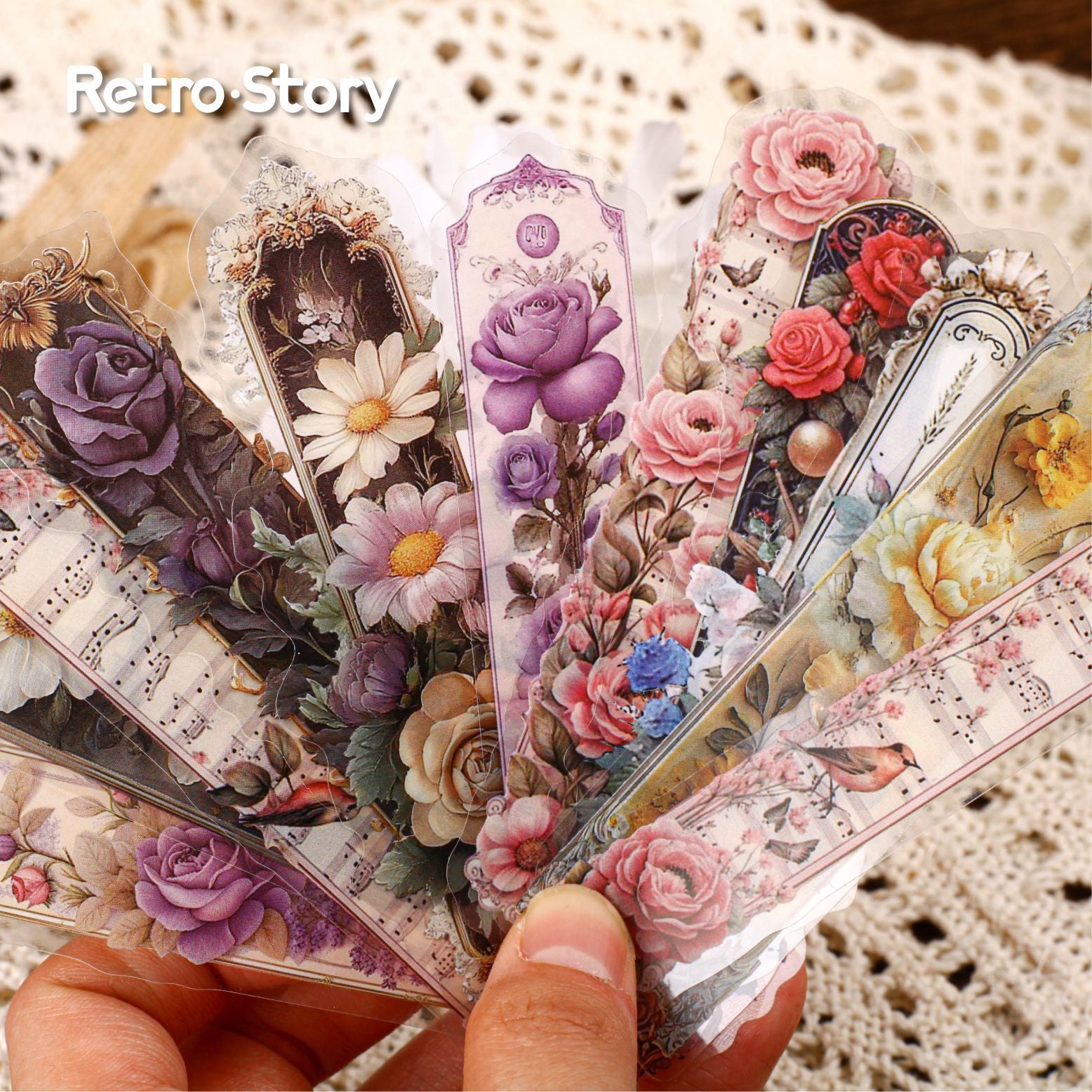 Spot Vine Flower PET Sticker Pack - ViktaShop