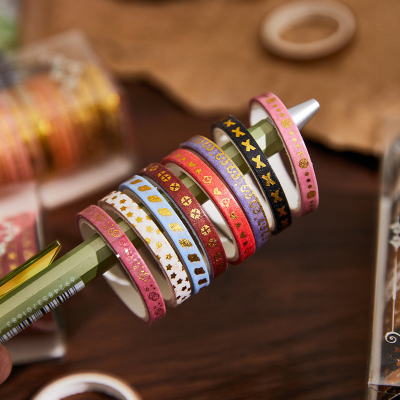 Aerobic Life Series Bronzing Paper Tape – 20 Rolls - ViktaShop
