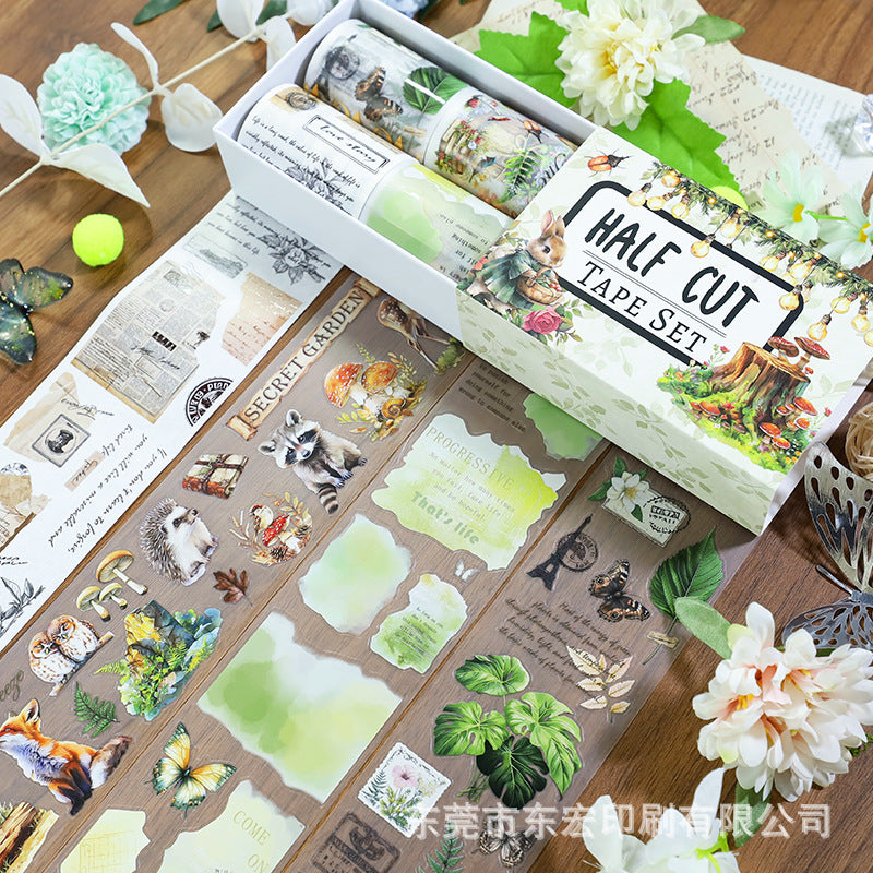 Creative PET Sticker Set Box – Characters, Flowers, Animals, 3 Options - ViktaShop