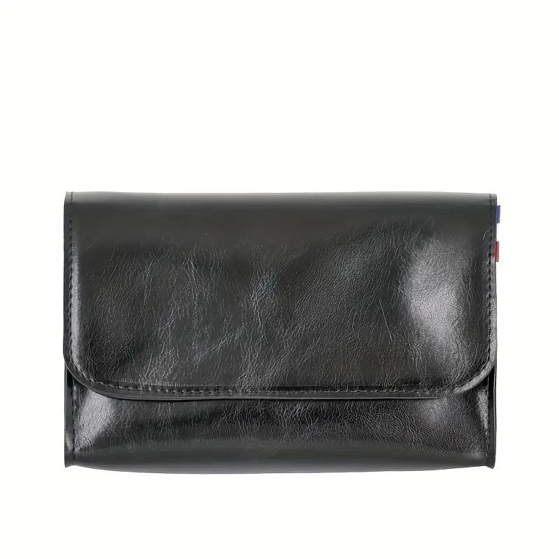 Fashion Large Capacity Leather Cosmetic Bag – Scrapbook Tool Organizer - ViktaShop
