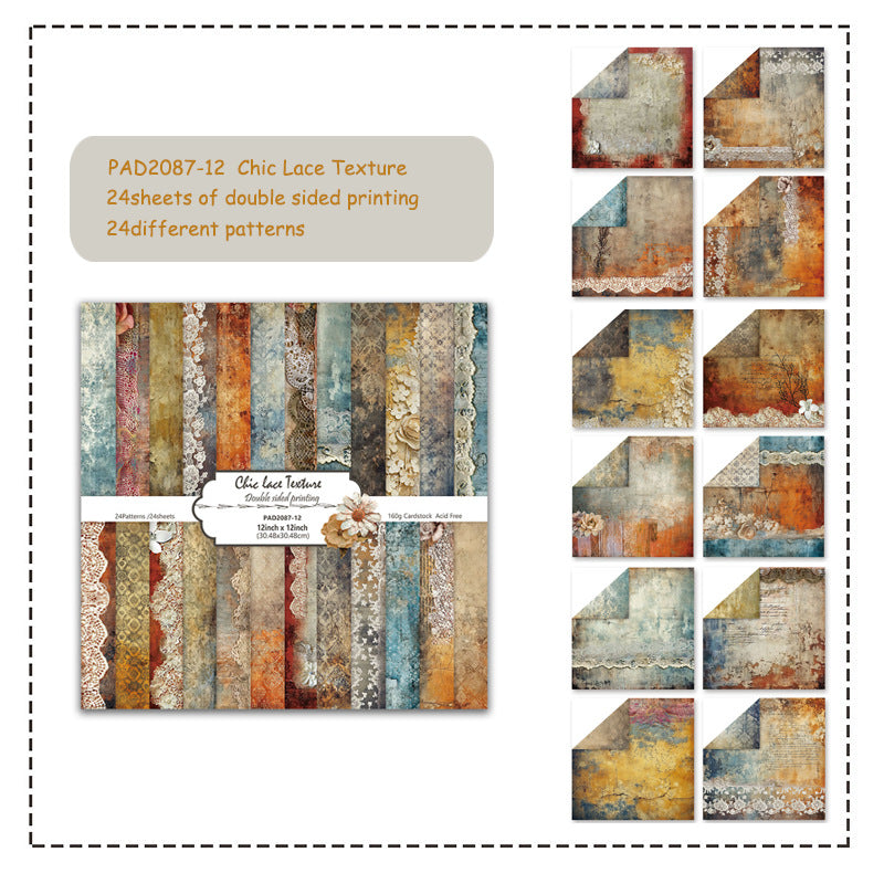 Double-Sided Pattern Paper – DIY Photo Album & Junk Journal Background - ViktaShop