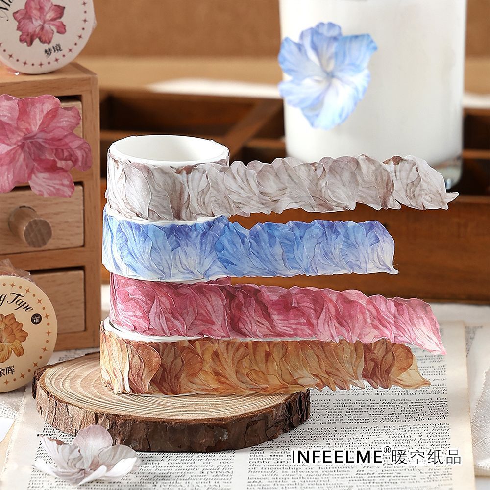 Flower Series – Theme PET Tape, 100 Pcs - ViktaShop