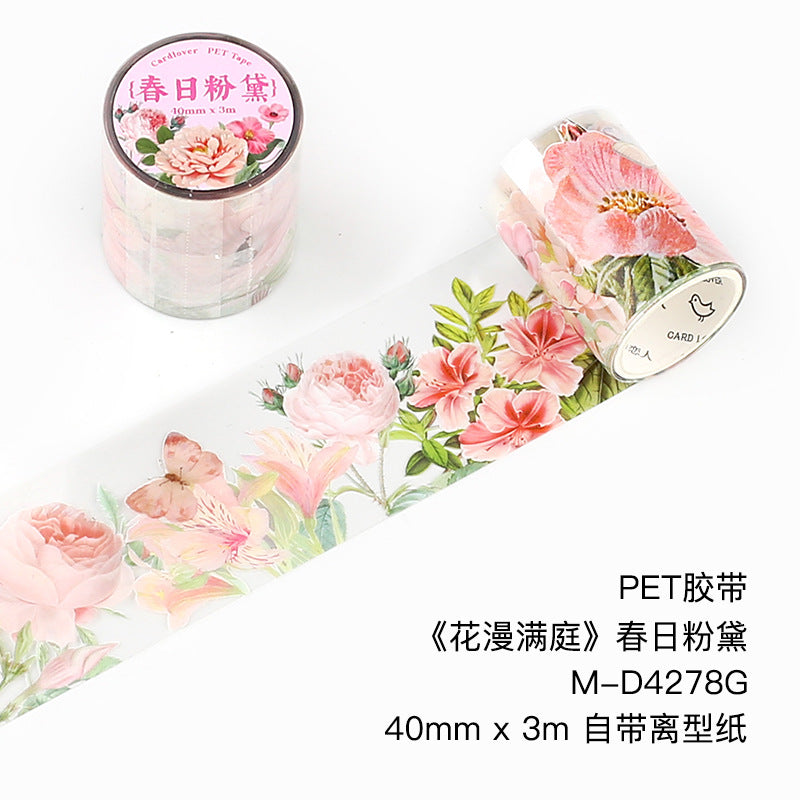 Letter Lover PET Tape - Full Garden Series, 3m - ViktaShop