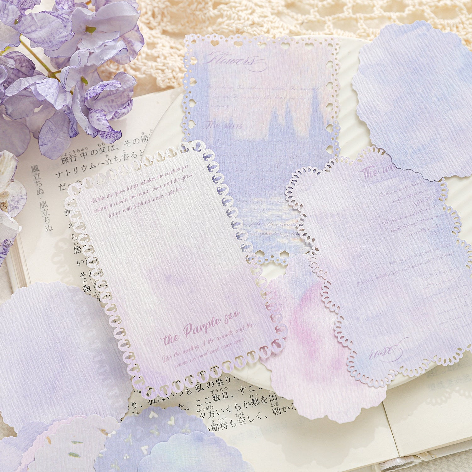 Paper Lace Hollow Material Paper – Dream Island Series, 6 Options - ViktaShop