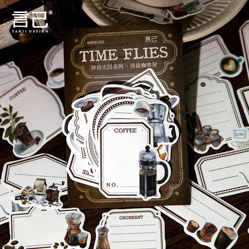 Japanese Paper Stickers: Snap of Time Series 6 Styles 15 psc