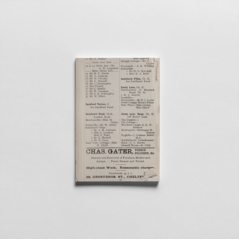Retro Wall Decoration – Old Paper Card, 6 Options - ViktaShop