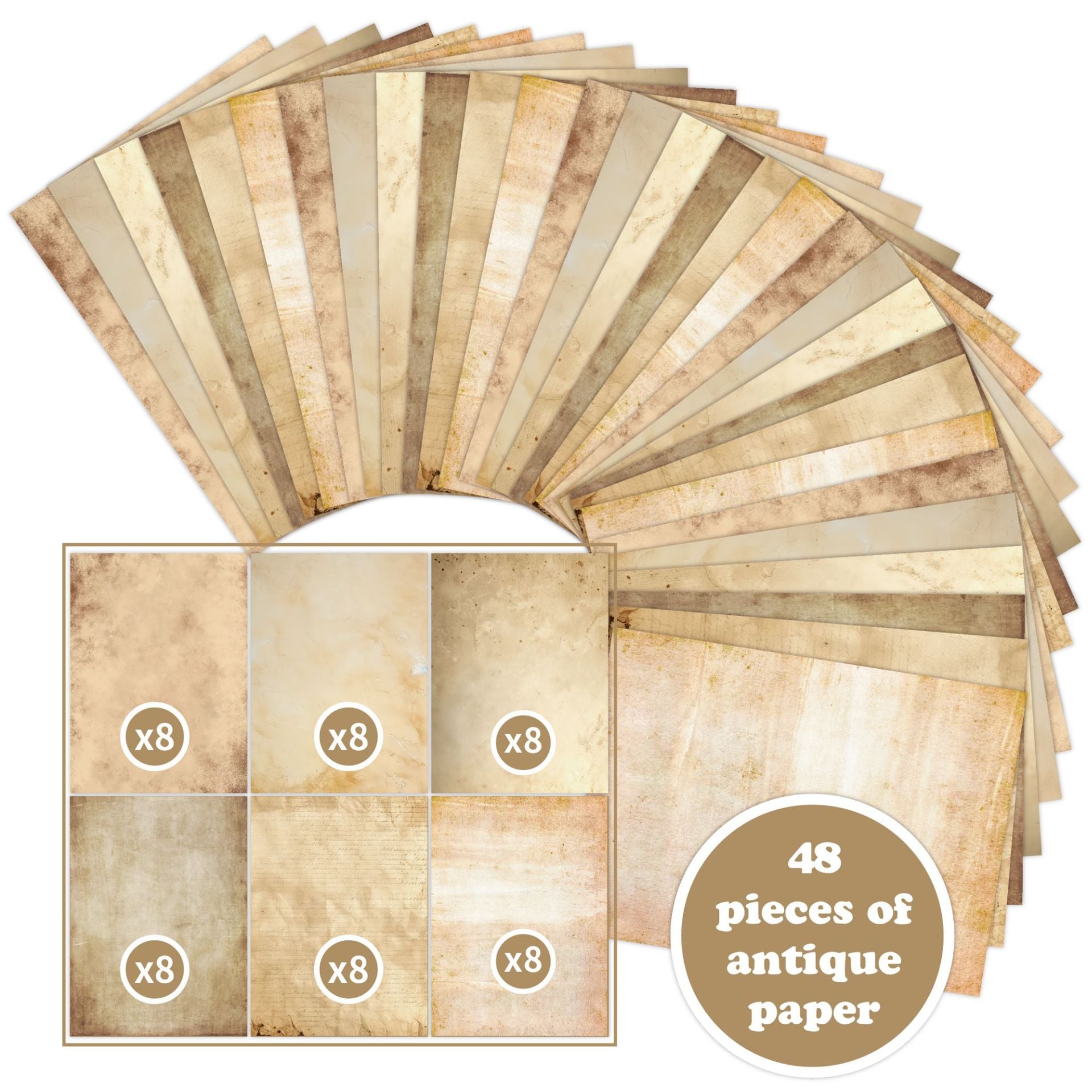 Retro A4 Letter Paper Double-Sided - 3 Options - ViktaShop