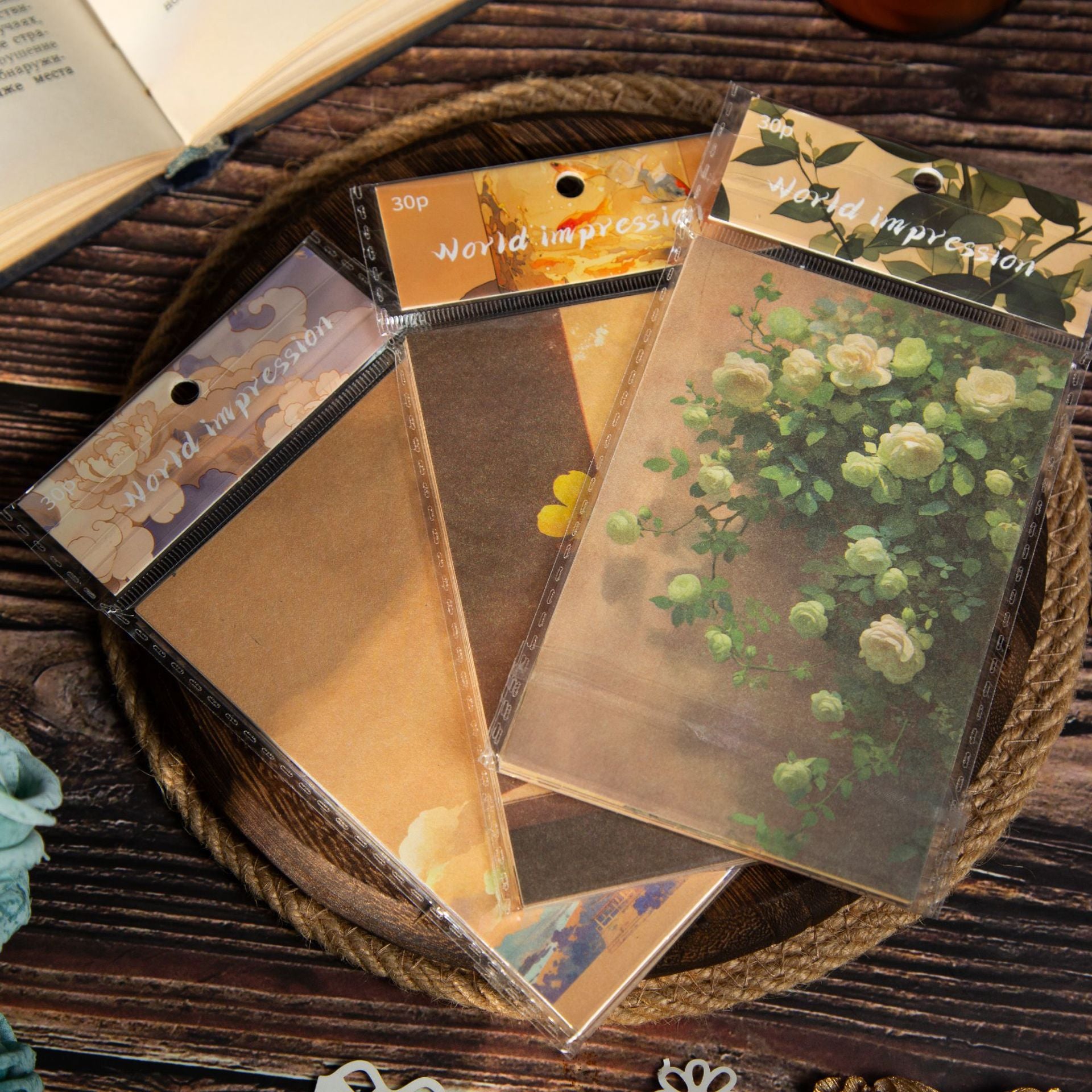 Dark Phantom Retro Material Paper - ViktaShop