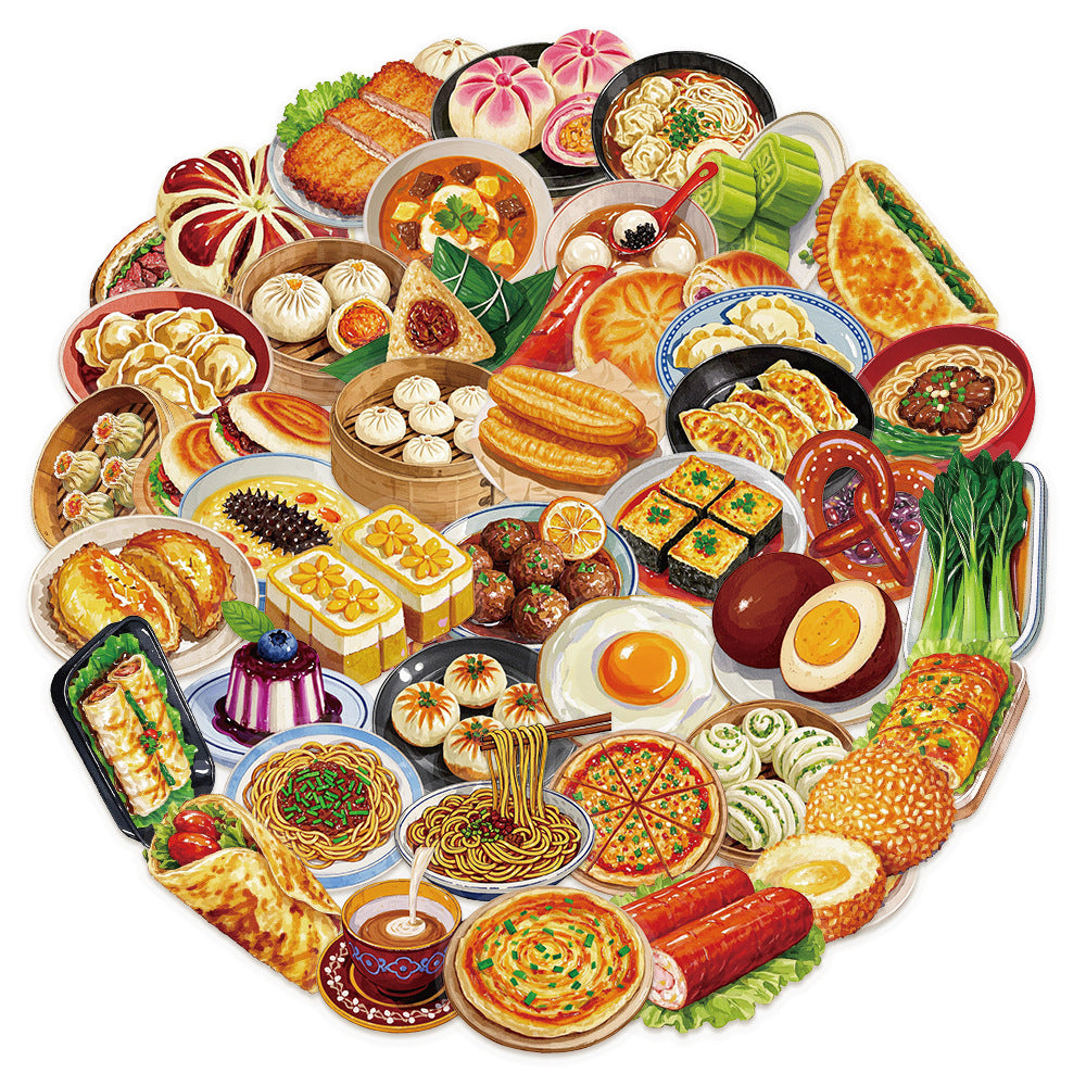 Breakfast stickers 50 psc