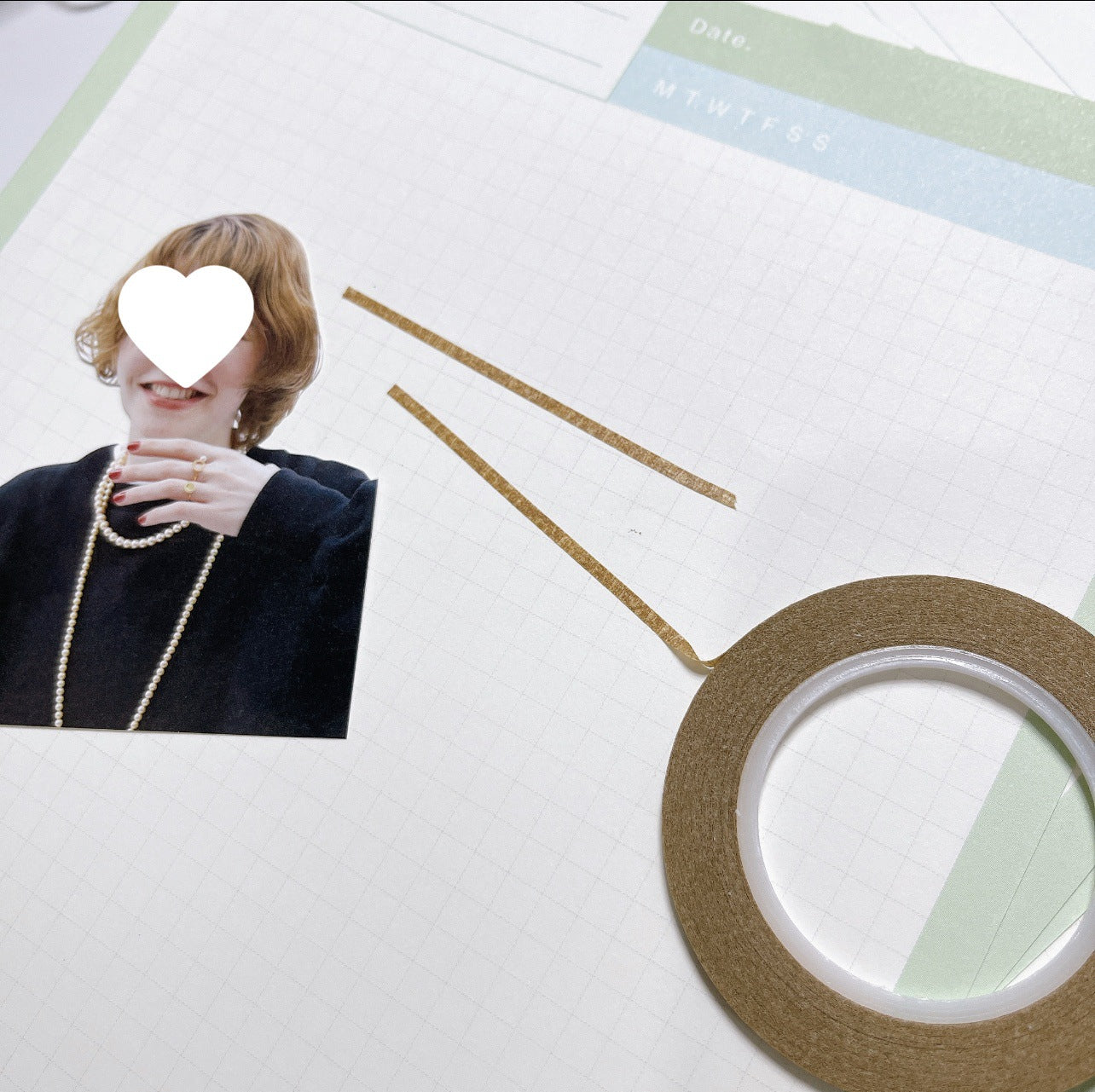 Korean Simple Style Hand Account Material Bracing Tape - ViktaShop