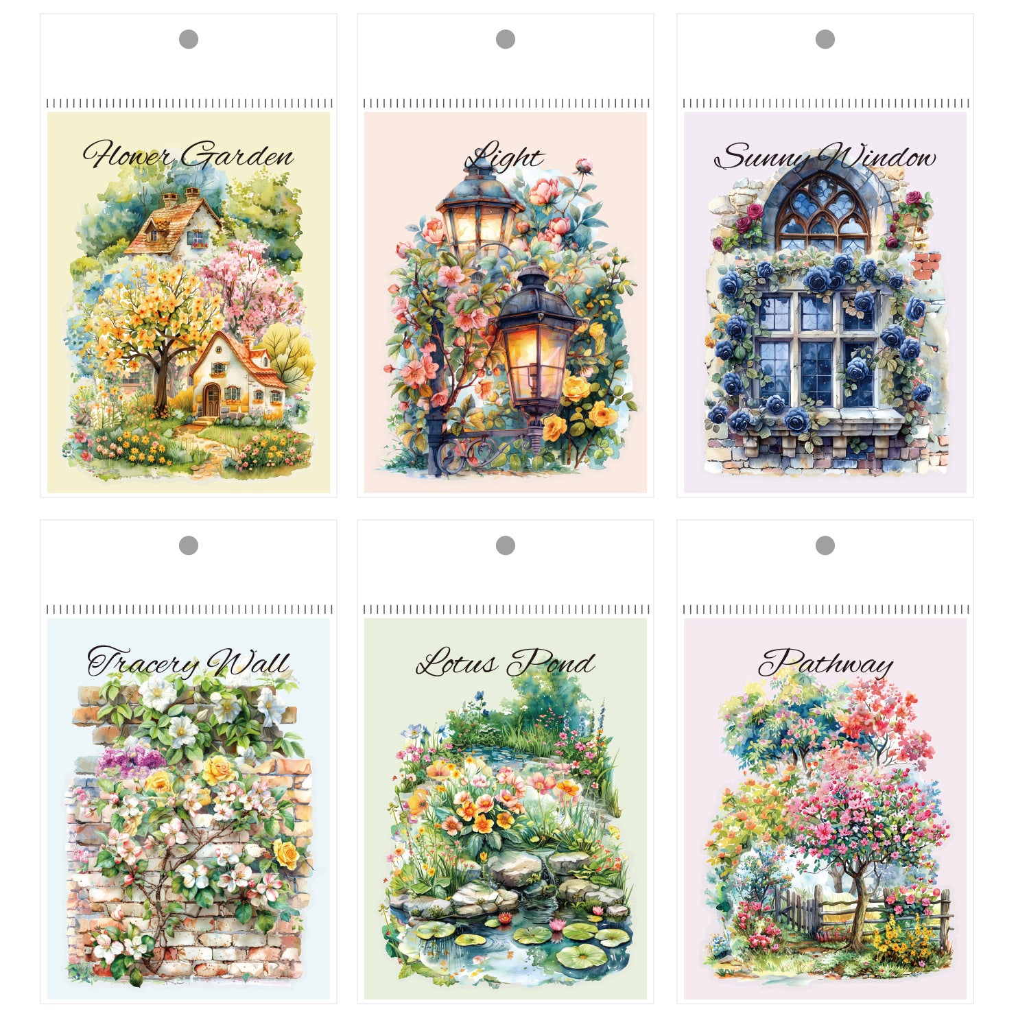 Ancient Forest PET Retro Sticker Bag - Flower Room Spring Series - ViktaShop