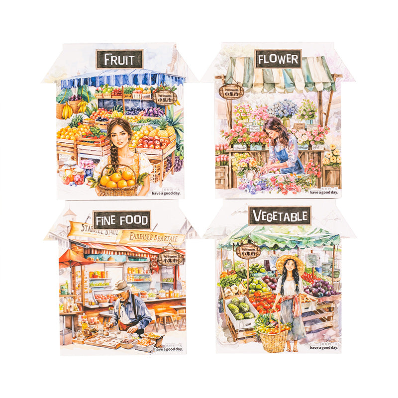 Small Market Series Street View Stickers, 4 Options - ViktaShop