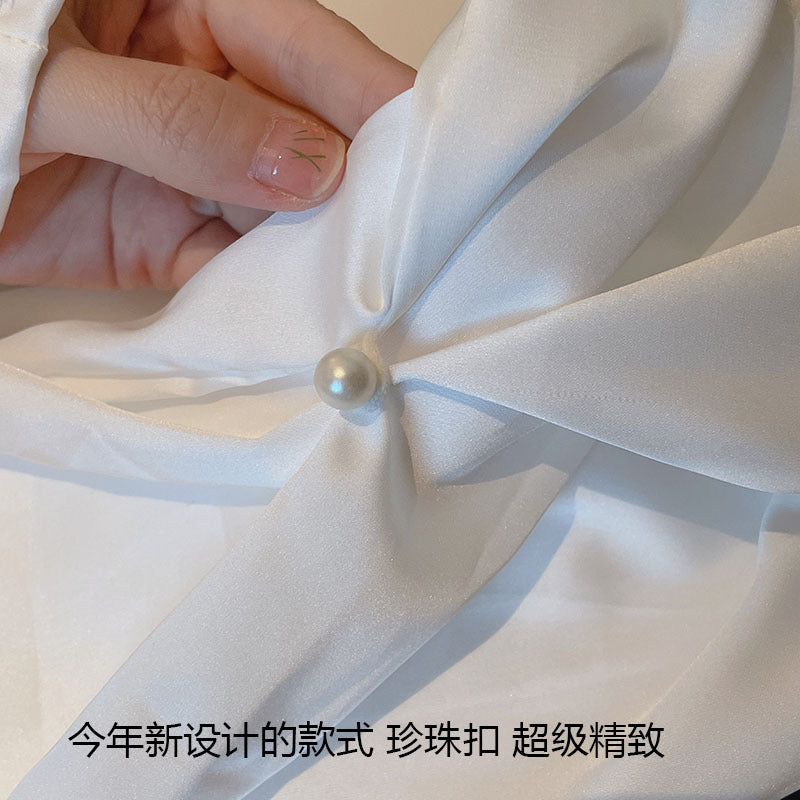 Silk Satin Pearl Buckle Sleeve – Elegant Decorative Sleeve for Scrapbooking & DIY Projects - ViktaShop